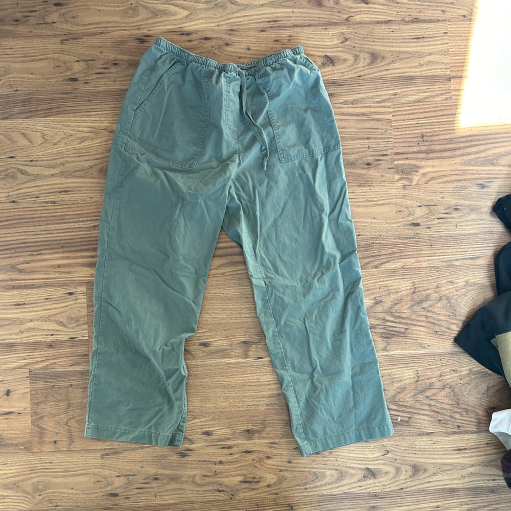 Classic Fit L.L.Bean Green Comfort Stretch Dock Pants